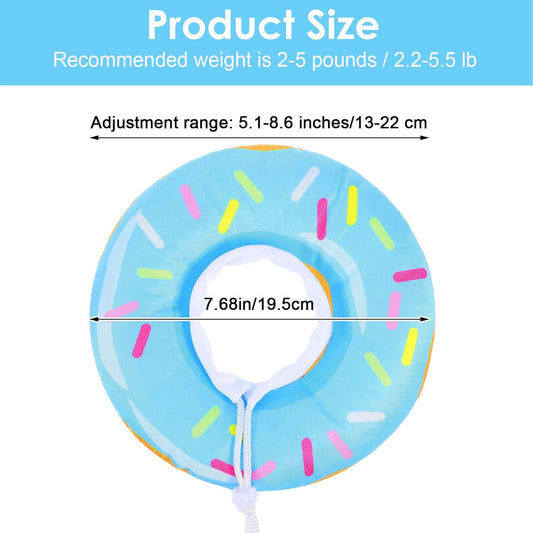 Cat Cone Collar Adjustable Cat Recovery Collars Soft Cone Cute Cats Collars After Surgery Kitten Recovery Cones to Stop Licking Pet Elizabethan Collar for Cats Kittens and Puppies（Blue）