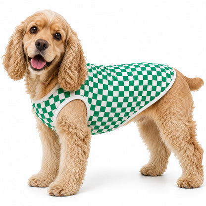 Dog Shirts Sleeveless Dog T Shirts Soft Pet T-Shirt Classic Red Stripes Print for Puppy Small Medium Large Dogs Breathable Pet Vest for Birthday, Photo Props & Daily Wear (Large (20-30lb), Red Stripe)